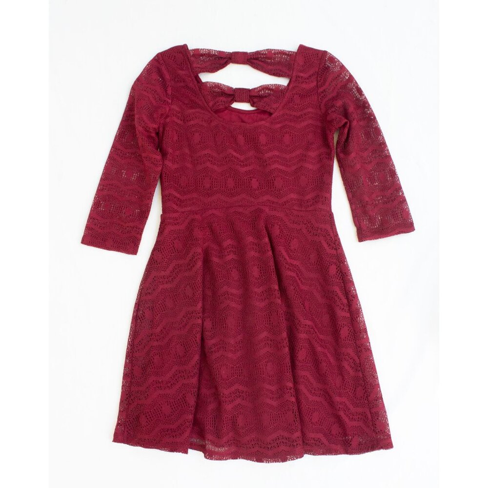 Xhilaration Lace Lined Dress - Red - Picture 5 of 5